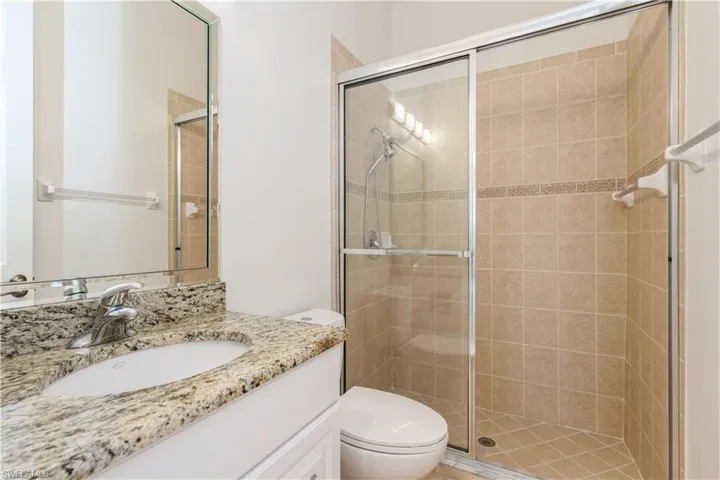 Guest bath with the guest bedroom suite
