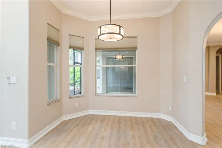 Breakfast nook with natural lighting