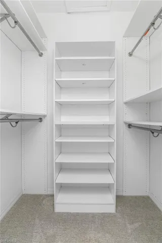 Custom closet in the Primary Bedroom