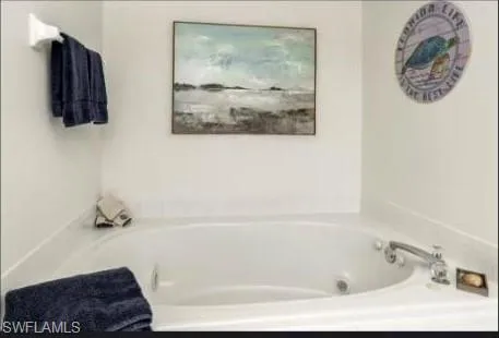Bathroom with a bath