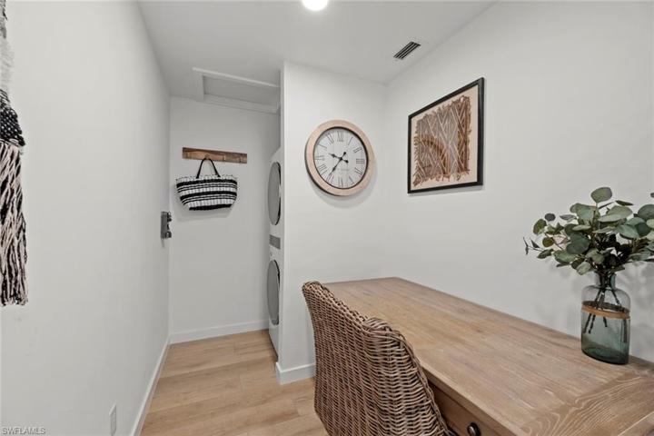 Desk and Laundry Room