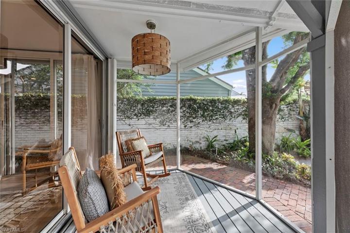 Porch beside Front Door Entry