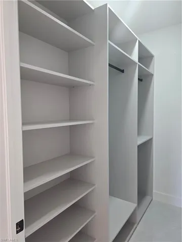 View of spacious closet