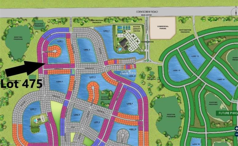Site map - lot 475 with water view