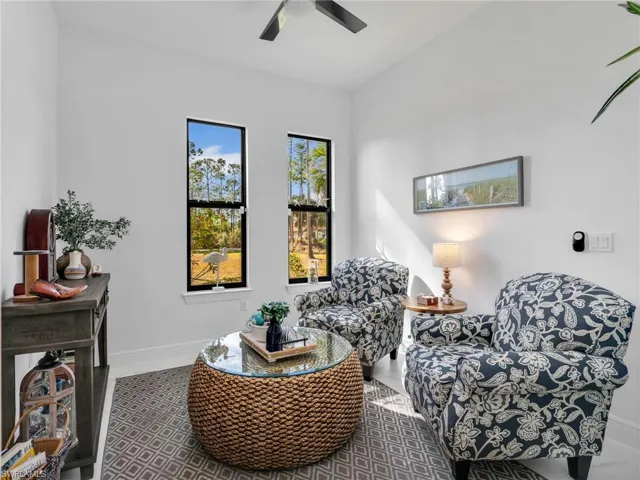 Den/Office With Ceiling Fan