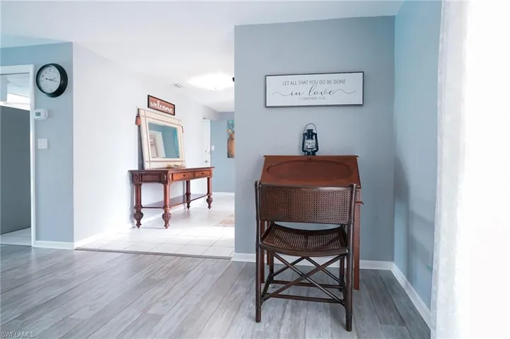 Detailed view of wood finished floors