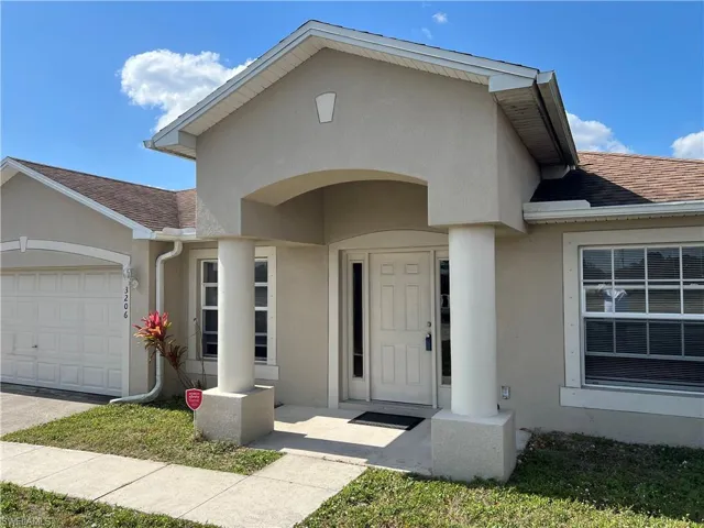 Beautiful large, covered entry