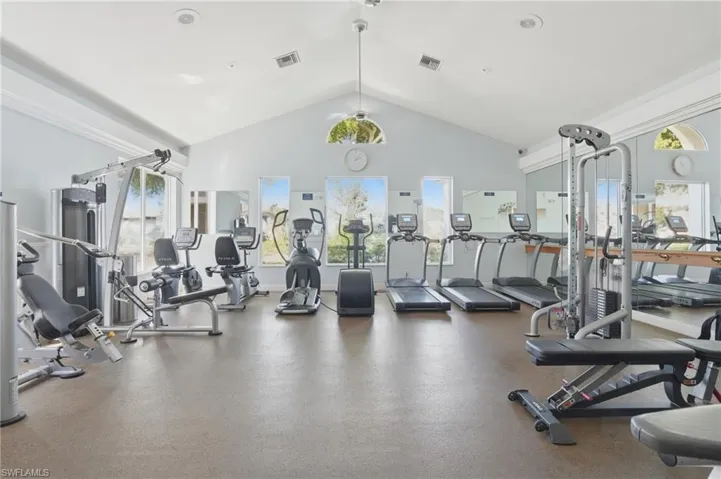 FITNESS ROOM AT THE CLUBHOUSE