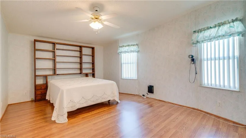 The master bedroom is a great size. So is the walk-in closet.