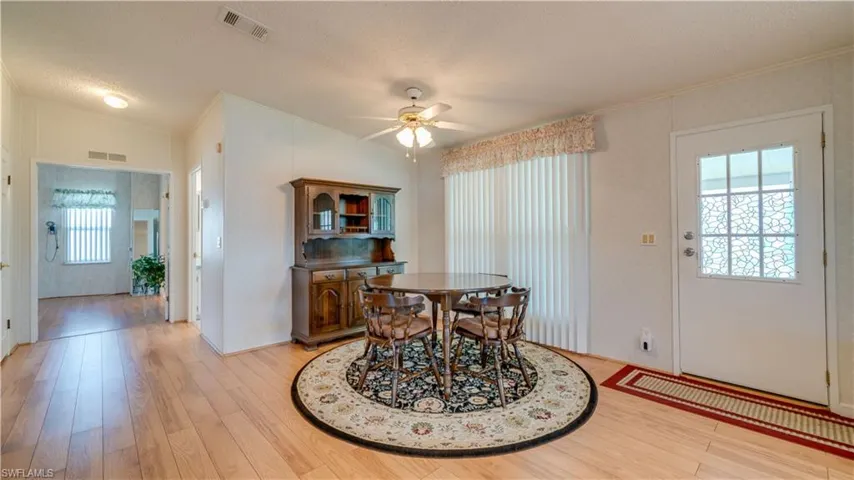Take note of the extra wide hallway and doorway into the master suite. The space for easily accommodate mobility assistant devices.