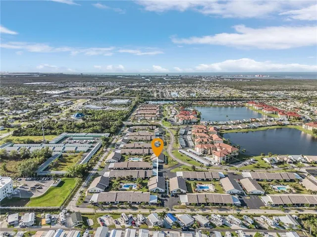 Fort Myers beach would be at the top left and Sanibel Island would be to the top right.  10 minutes to both locations.