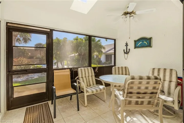 Lanai and only steps to the pool.