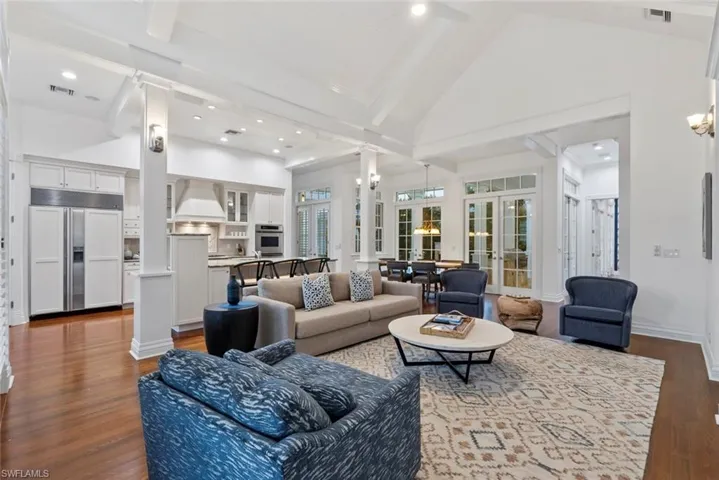 Family room with dining and large kitchen!