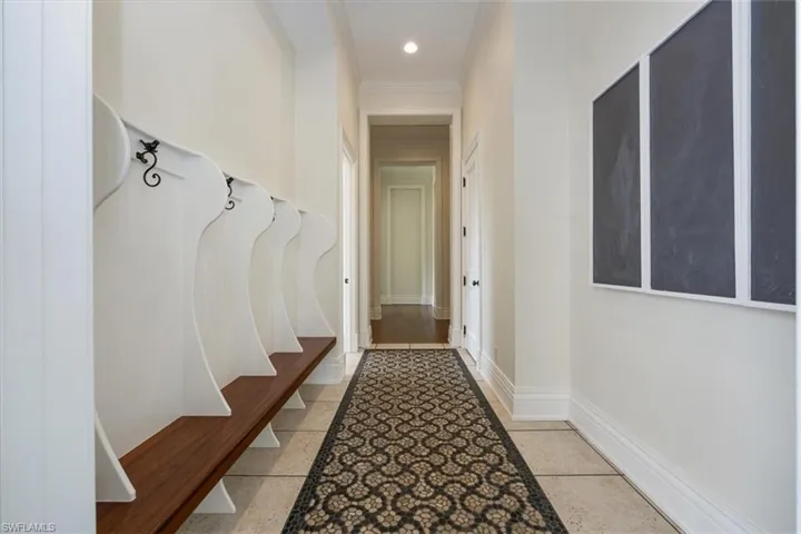 Expansive mud room