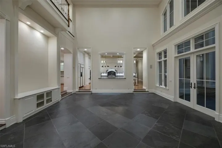 View of great room to kitchen