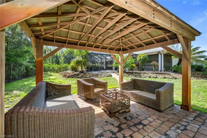 Outdoor seating area