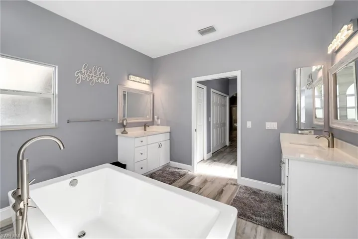 Primary bath walk-through shower
