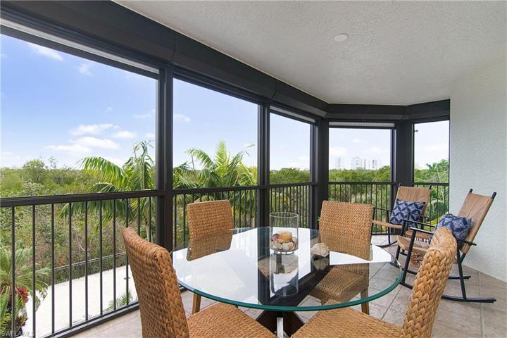 West side lanai with unobstructed, forever, preserve & sky views