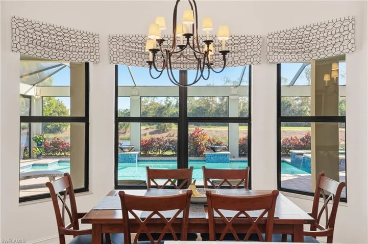 Dining space with plenty of natural light