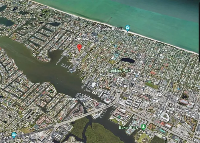 Aerial overview of property's location