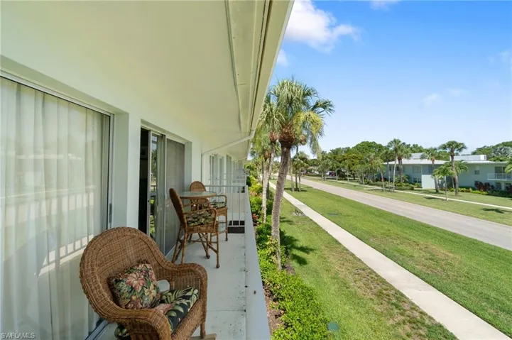 View of covered porch