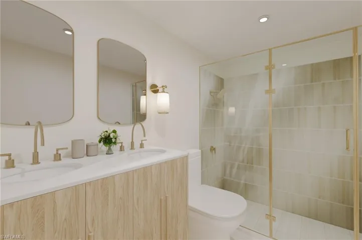 Photo includes reality renovation and/or staging to showcase the possibility of the Bathroom. Design services included with purchase