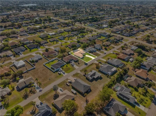 Aerial overview of property's location