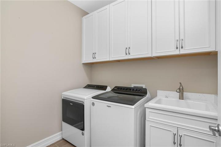 Laundry Room with Cabinetry and Wash Tub
