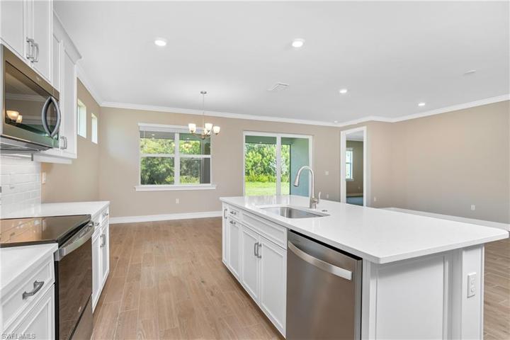 Kitchen and Dining Room and Living Room Views