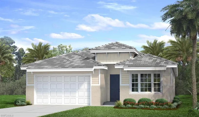 Front of property with a garage