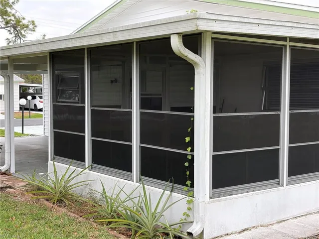 Back View of Enclosed Porch