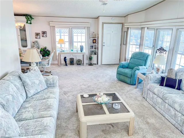 Living room and entry