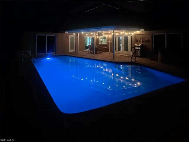 Enjoy the lighted pool for a nighttime swim!