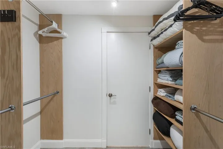 View of spacious closet