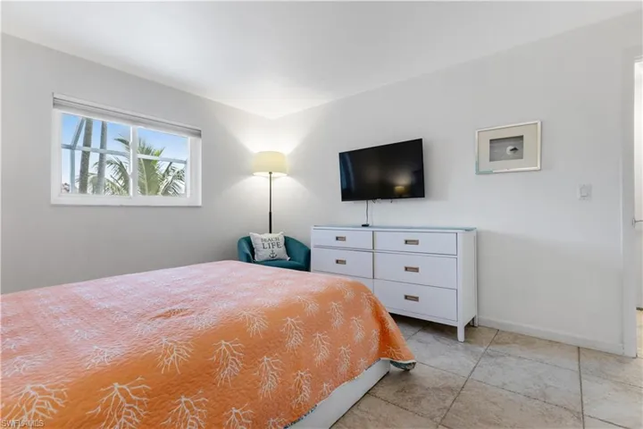 View of tiled bedroom
