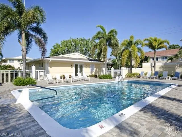 Community pool with paver patio