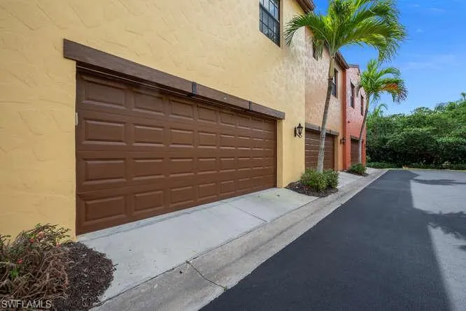 Garage with driveway