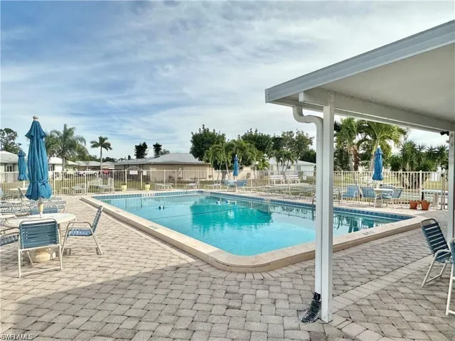View of pool with a patio