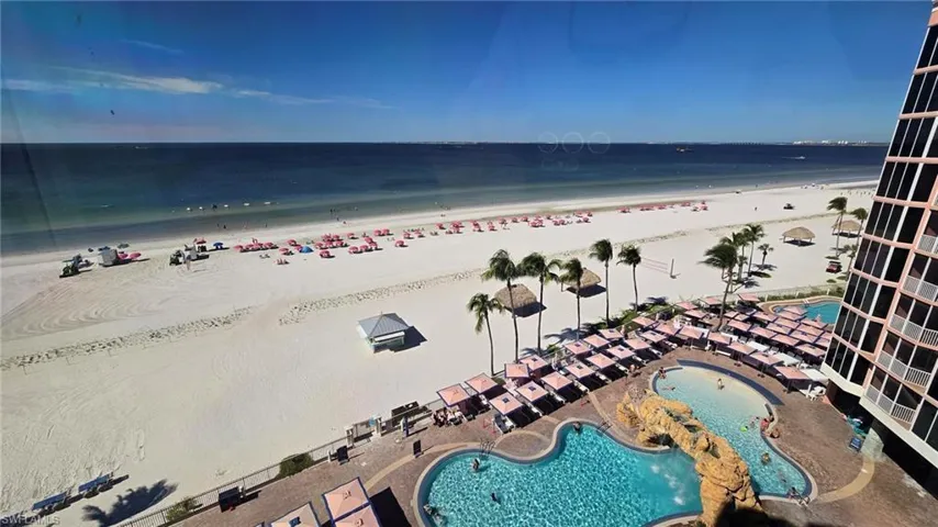 Octopool and beach as seen from unit 702