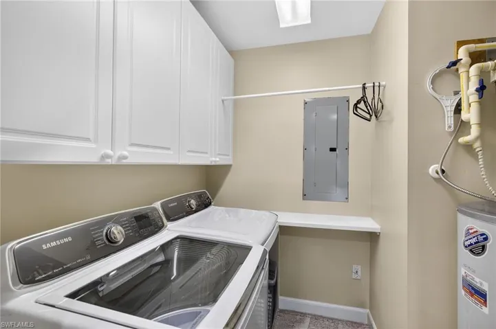 Laundry room with counter top