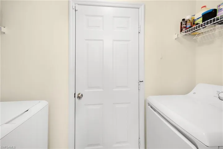 Laundry room featuring washing machine and dryer