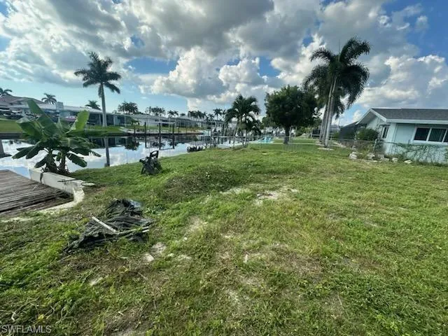 View of yard featuring a water view