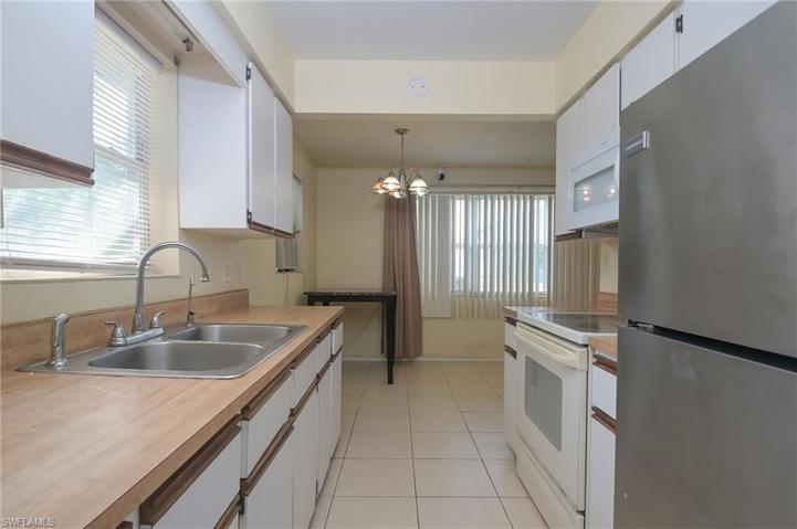 Lots of light and countertop space in the kitchen.