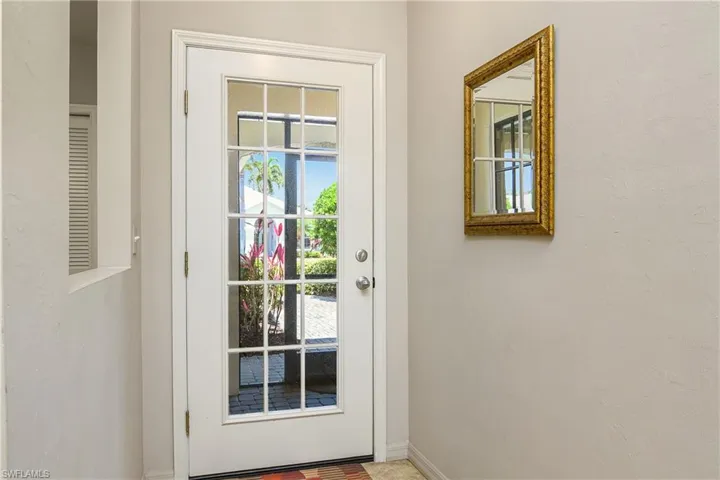 Entryway featuring baseboards