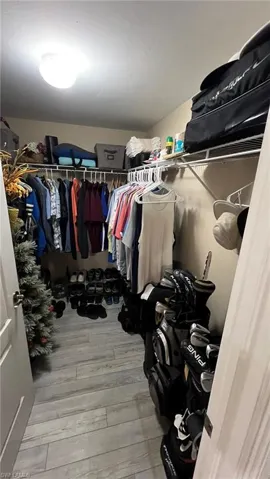 Spacious closet featuring wood-type flooring