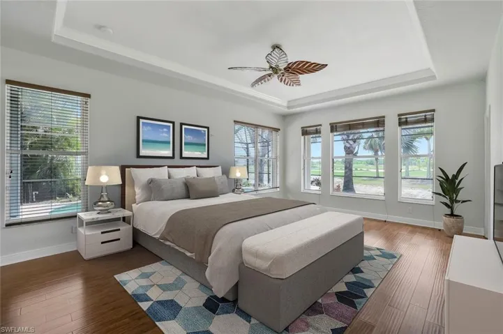 Virtually Staged Primary Bedroom