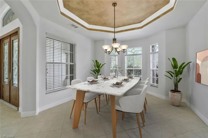 Virtually Staged Dining Area