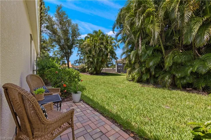 View of yard with a patio area