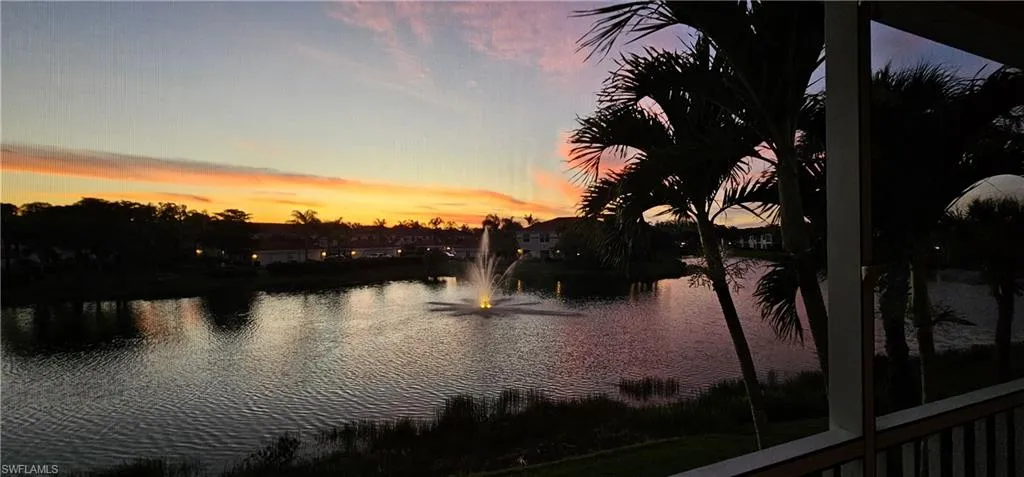 Beautiful evening views from screened in balcony