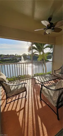Furnished balcony